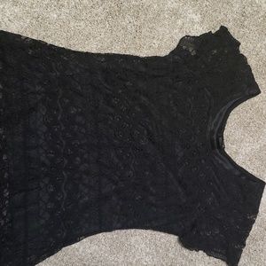 Black lace top
